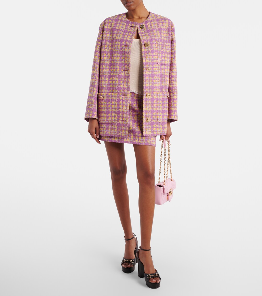 Lady Horsebit leather platform sandals in black - Gucci | Mytheresa