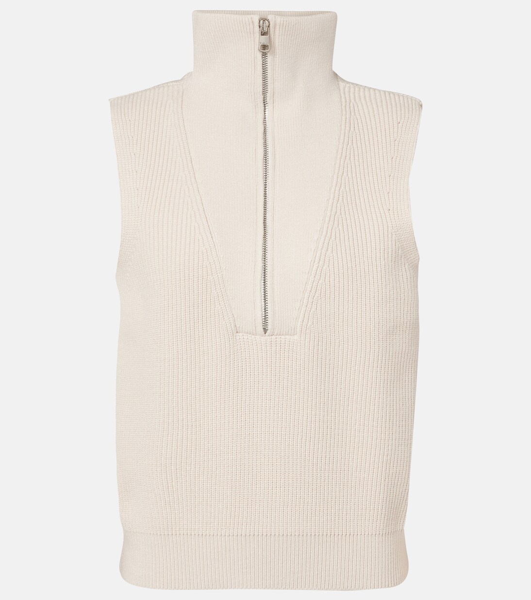 Amina half-zip sweater vest in beige - Varley | Mytheresa