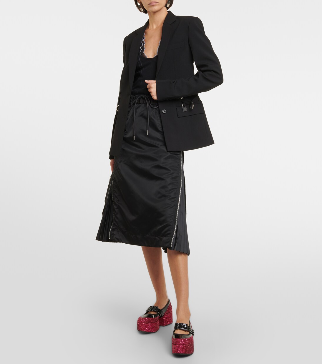 x Repetto platform mary janes in black - Noir Kei Ninomiya | Mytheresa