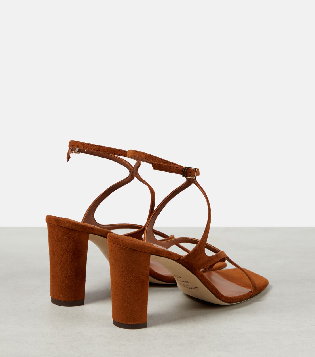 Azie 85 suede sandals in brown - Jimmy Choo | Mytheresa