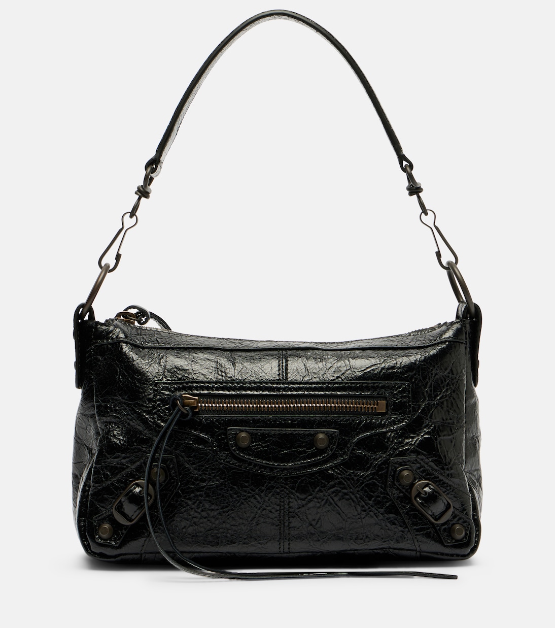 Le City Moto Small leather shoulder bag in black - Balenciaga