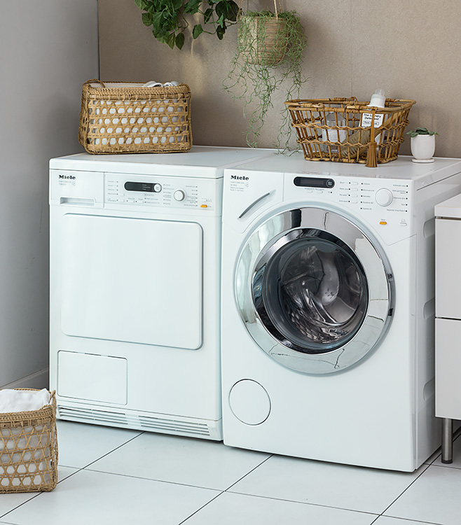 洗濯機モック/乾燥機モック ミーレ (ホワイト) ドイツ / マイハウス