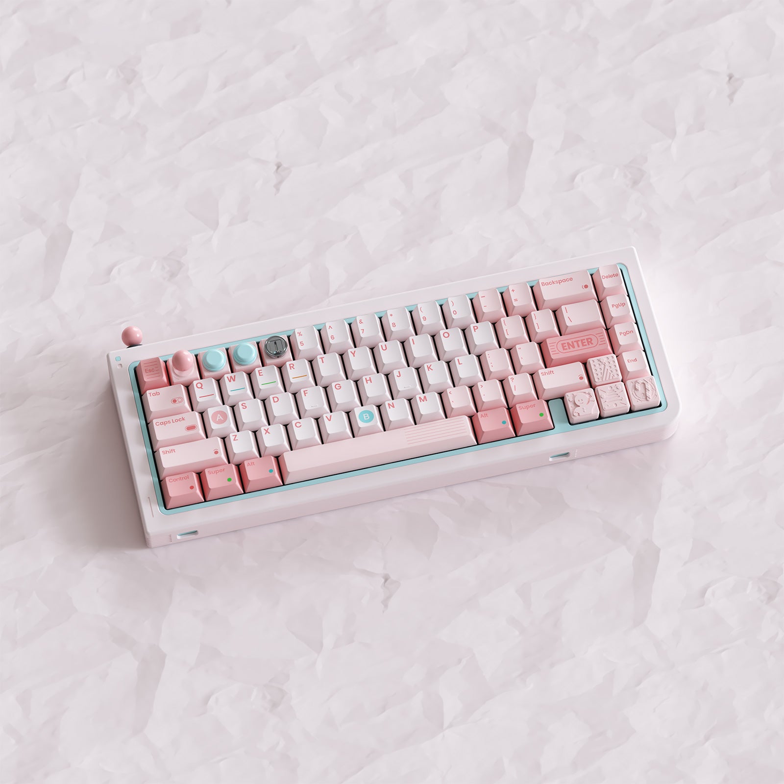 80Retros GAME 1989 Pink Candy Keycap Set, Cherry Profile, Dye Sub