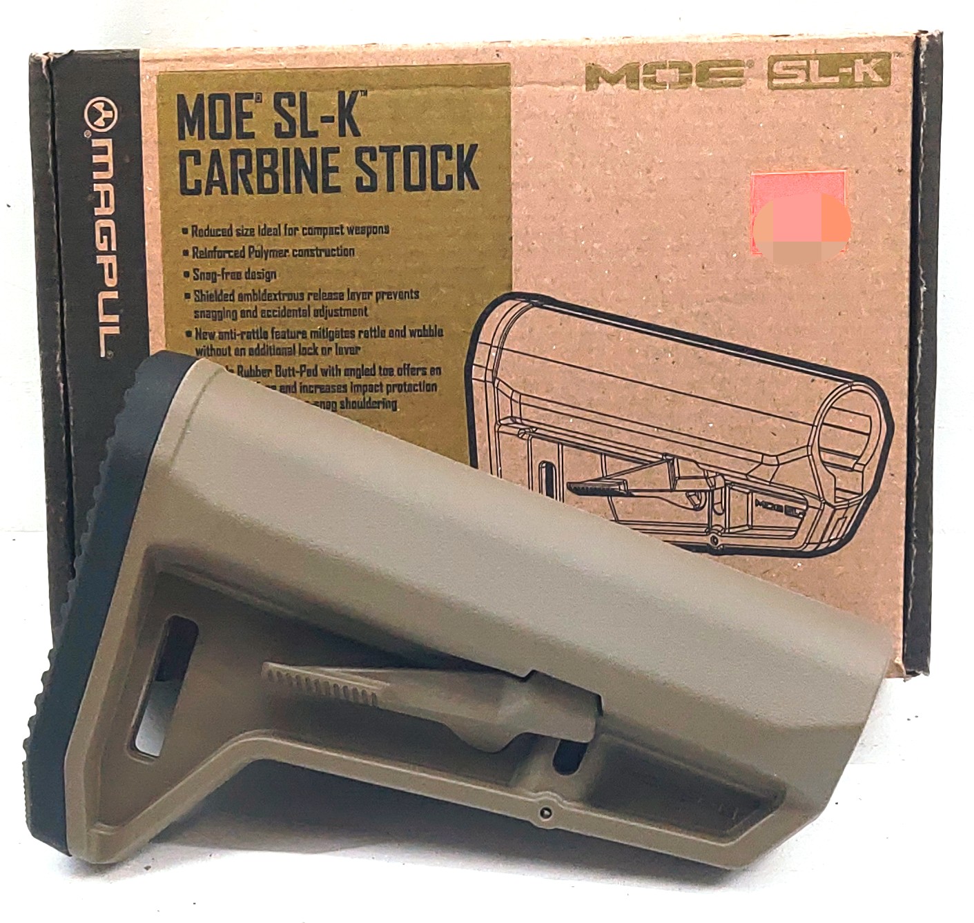 Magpul - MOE SL-K Carbine Stock Mil-Spec FDE - Nova Tactical