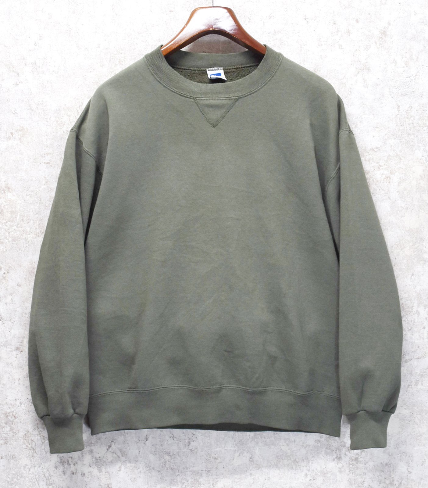 90's【USA製】【RUSSELL】ラッセル 【ビンテージ】若草色【無地