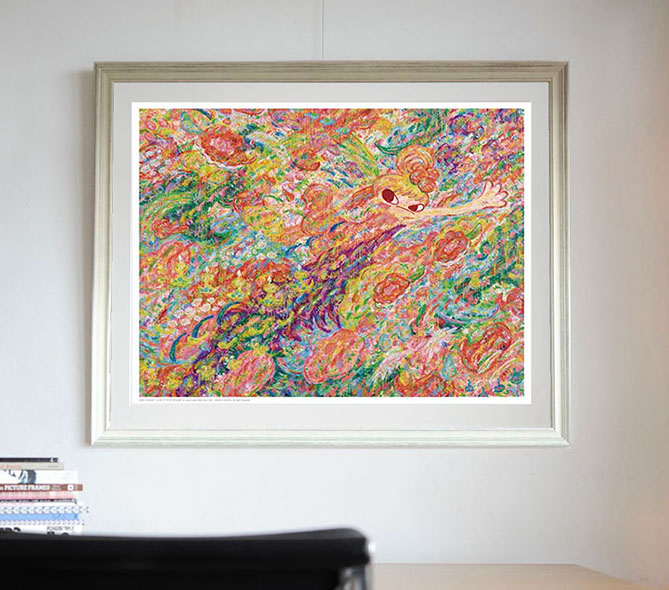 ロッカクアヤコの「CLOSE TO YOUR TREASURE」アート＆ポスターを販売