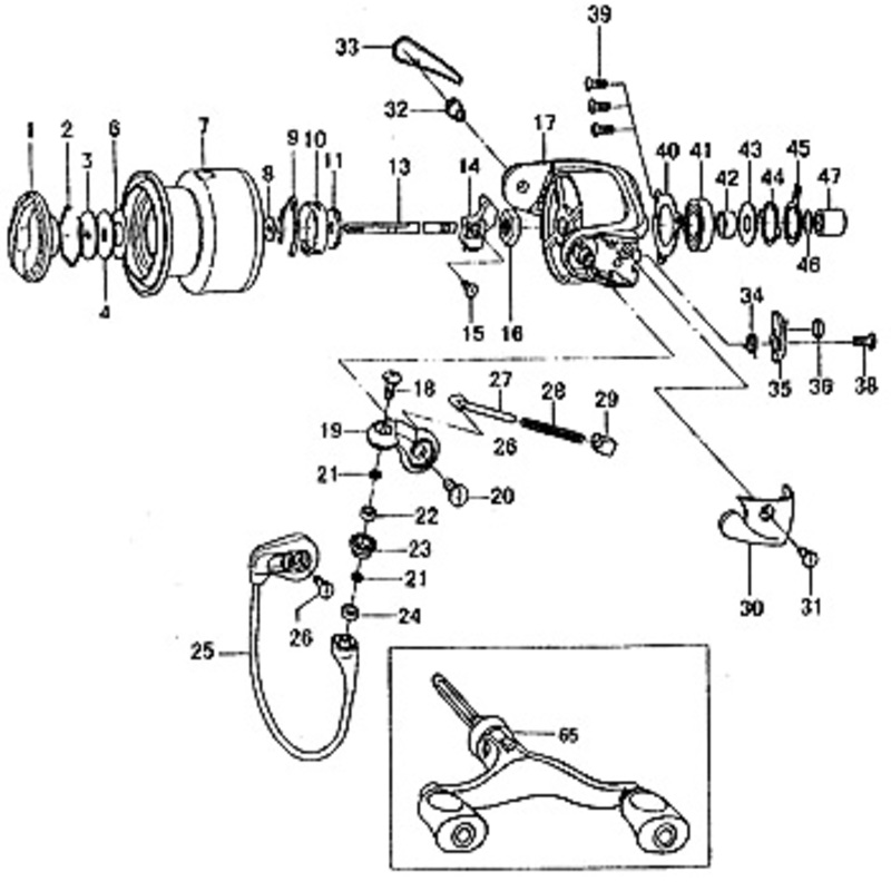 ダイワ(Daiwa) パーツ:カルディア 2005 ベールホルダーSC No026 10A
