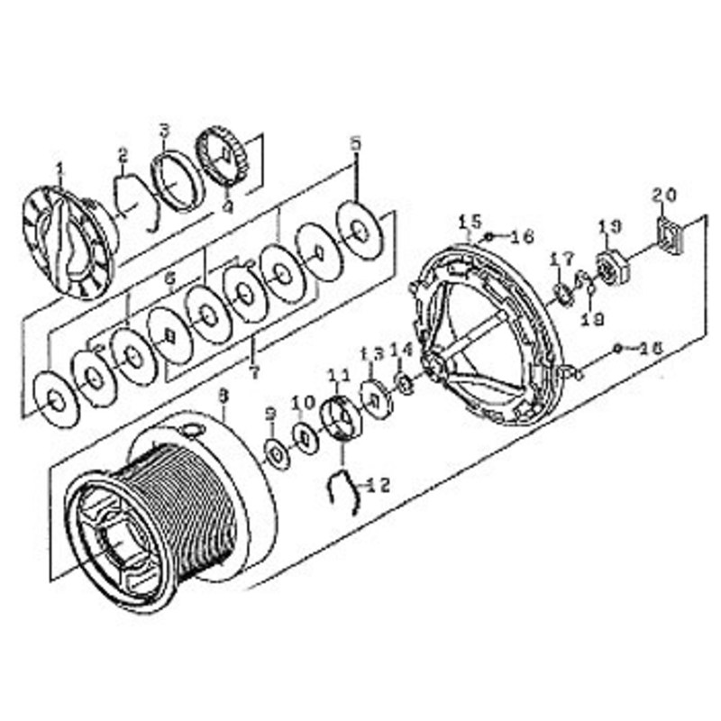 ダイワ(Daiwa) パーツ:10クロスキャスト 4000QD スプール(2-8) NO.008