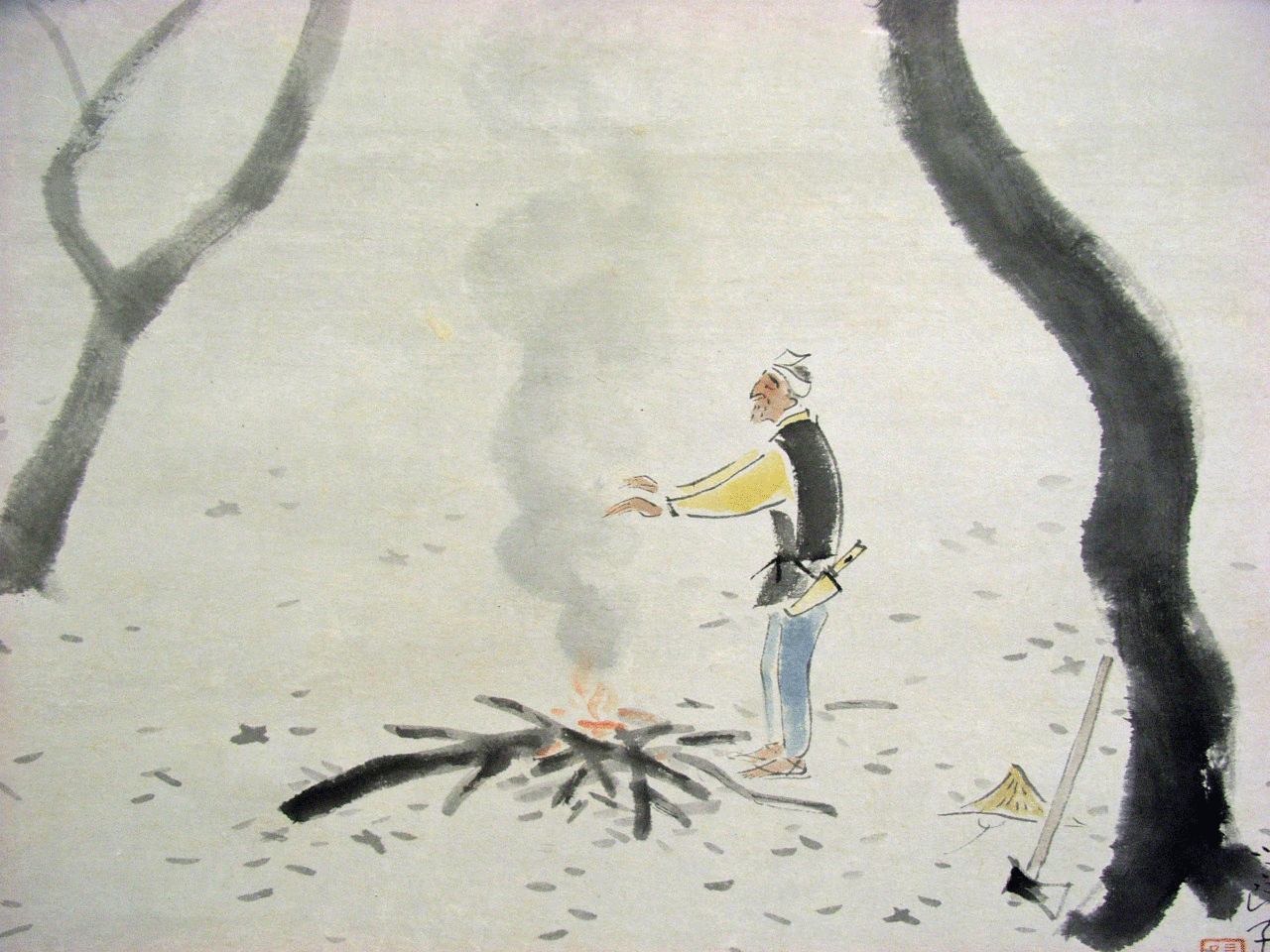 酒井三良 朝寒/Web書画ミュージアム