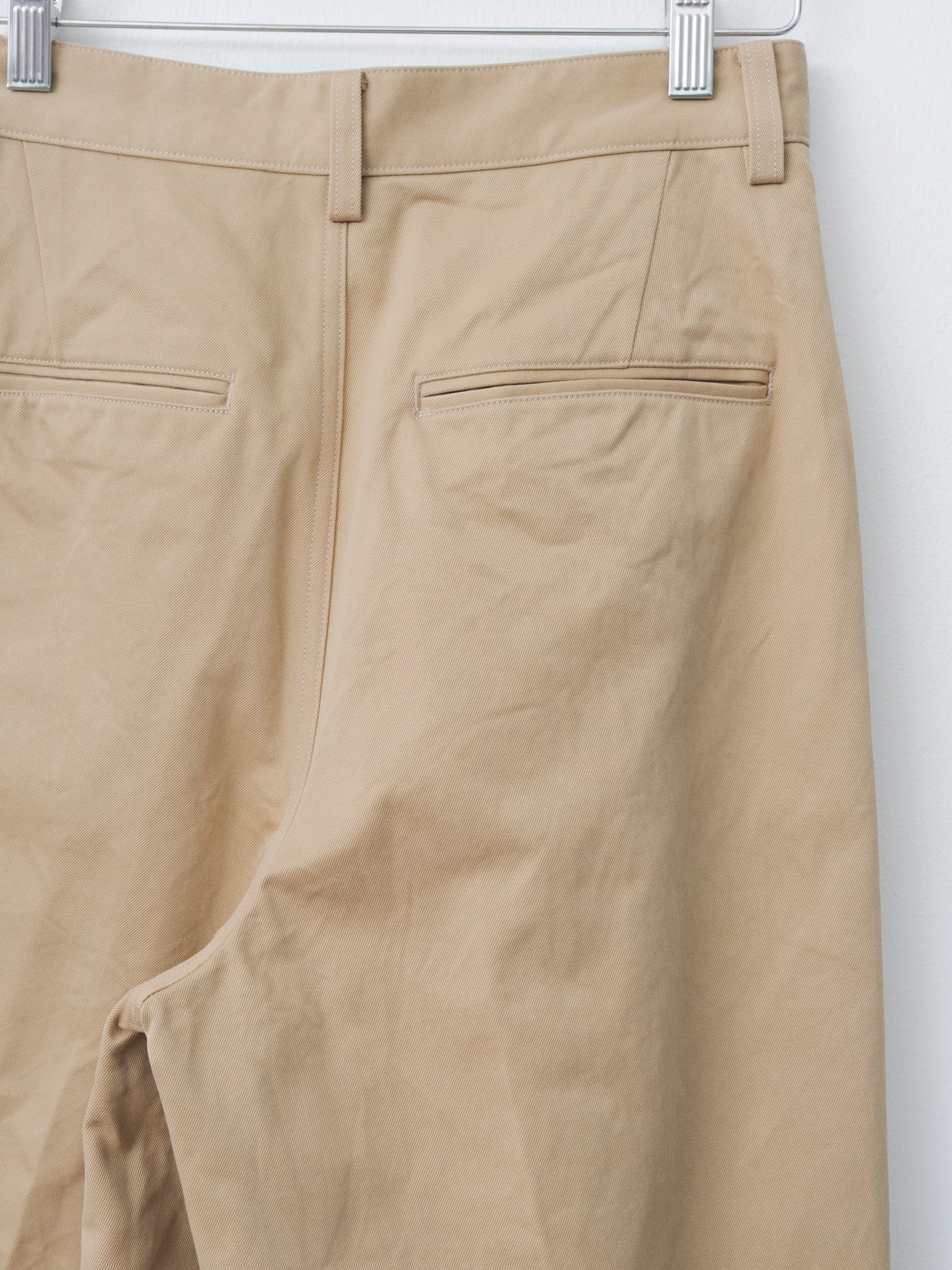 Namu Shop - Auralee Washed Finx Chino One-Tuck Pants - Camel Brown
