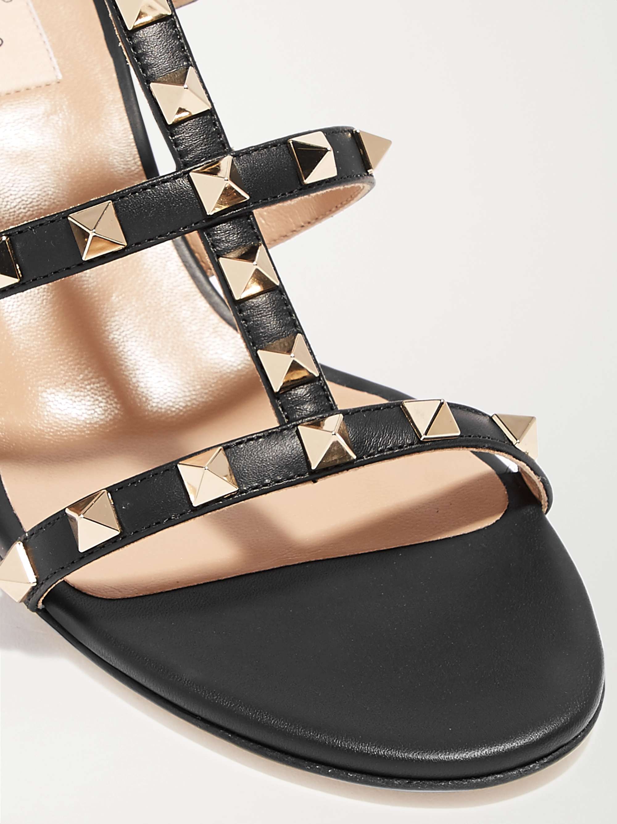 VALENTINO GARAVANI Rockstud 60 leather mules | NET-A-PORTER
