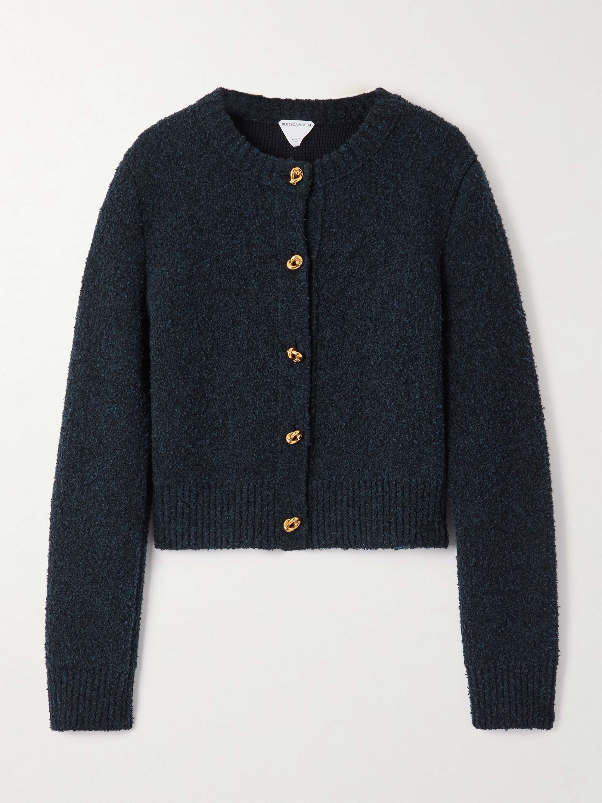 BOTTEGA VENETA Wool-blend bouclé cardigan | NET-A-PORTER