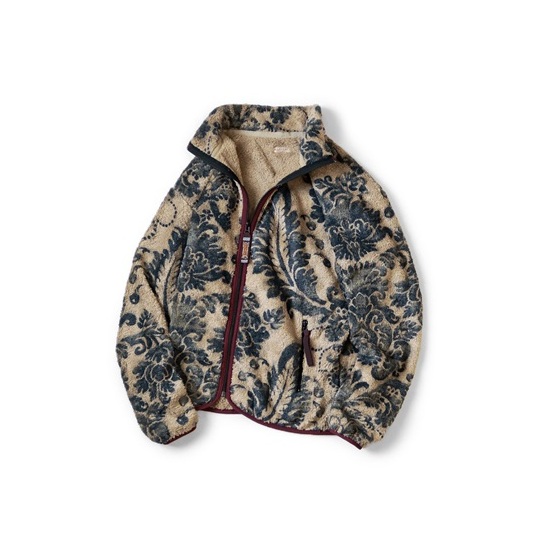 KAPITAL (キャピタル) ダマスク柄フリース ZIPブルゾン（バージン