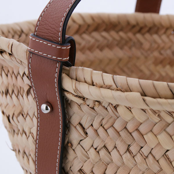 LOEWE ロエベ バスケットバッグ スモール ブラウン 中古(ホワイト