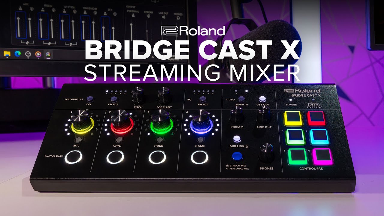 Roland BRIDGE CAST X Dual Bus Streaming Mixer & Video Capture