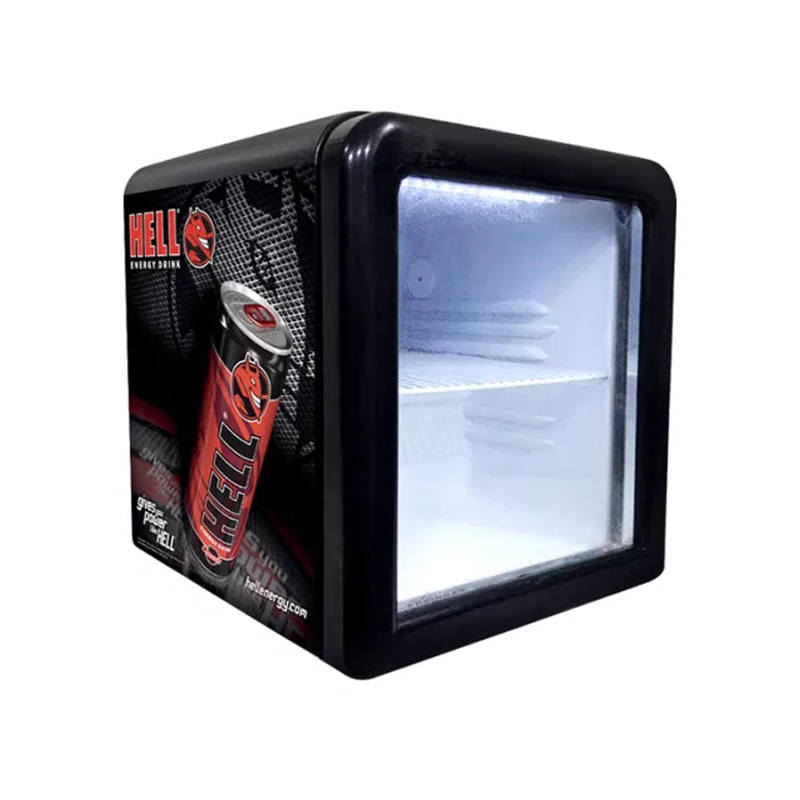 Commercial Red Bull And Beer Mini Counter Top Display Refrigerated
