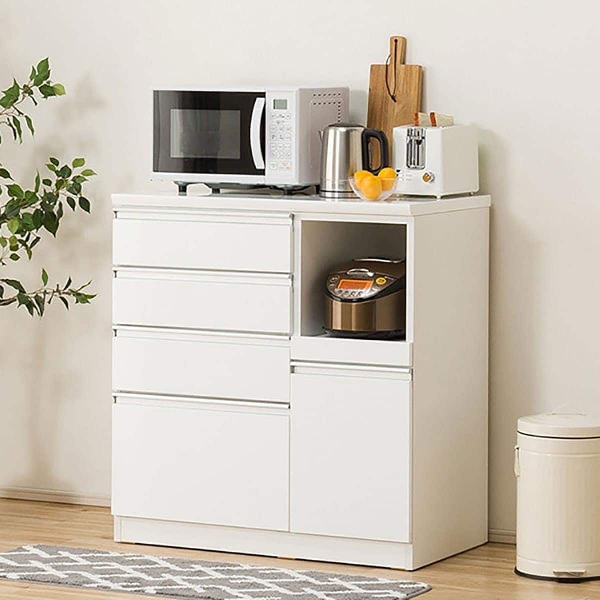 キッチンカウンター(レジューム 90SH-R WH) | ニトリネット【公式