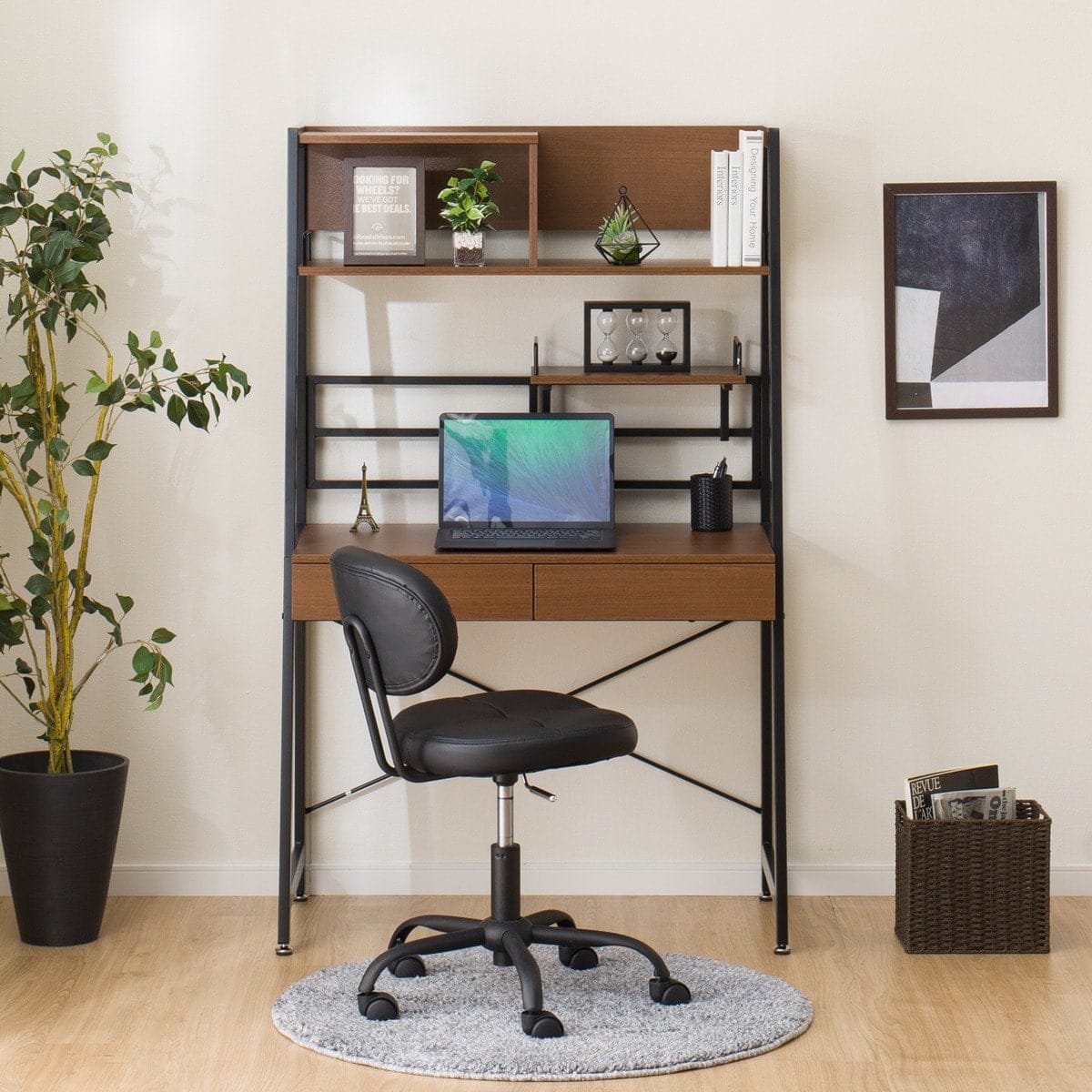 省スペースデスク(RB001 93 MBR) | ニトリネット【公式】 家具