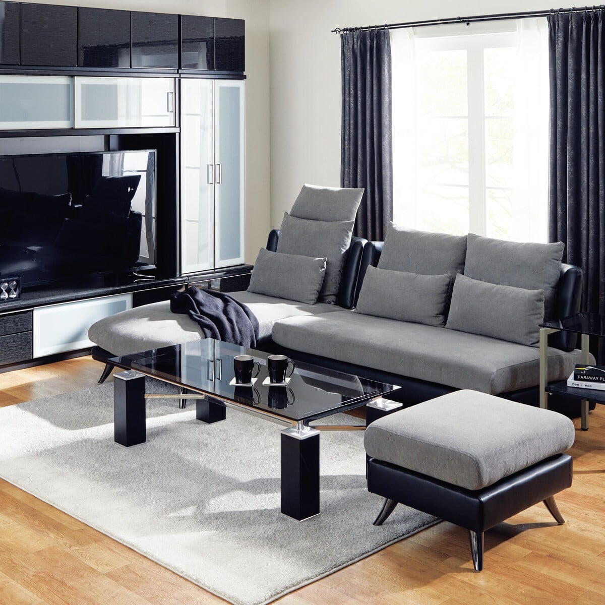 カウチソファ 布張りタイプ (ポーション2KD GY) | ニトリネット【公式