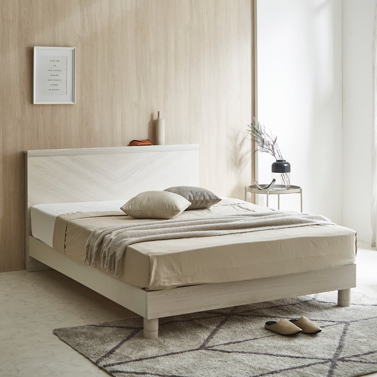 すのこダブルベッドフレーム(KG フラット WW ST) | ニトリネット【公式