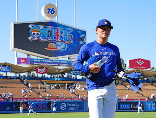 ドジャース戦は「ONE PIECEナイト」4万人に麦わら帽子配布でファン