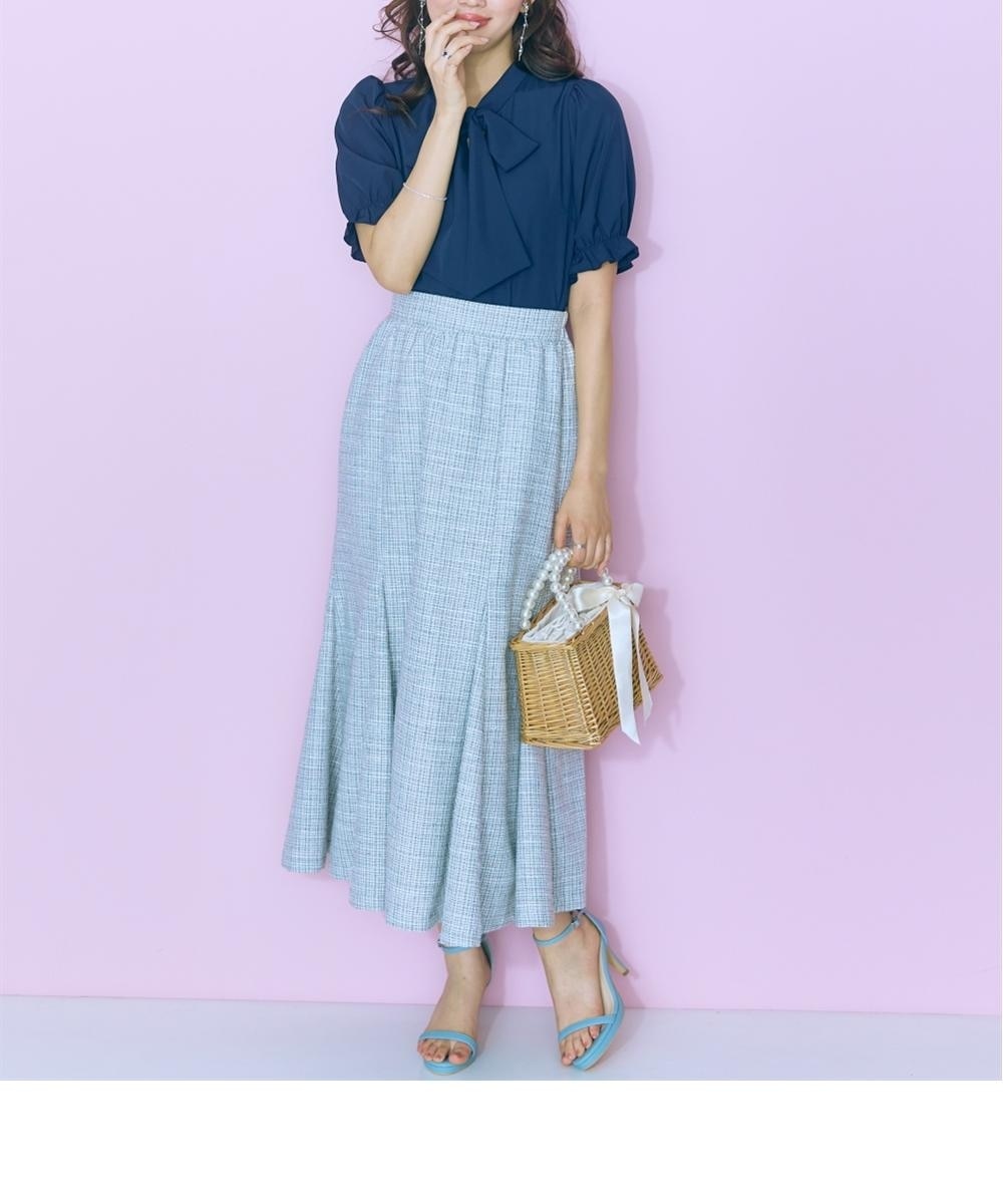 大きいサイズ＞サマーツイードマーメイドスカート marun 通販【ニッセン】