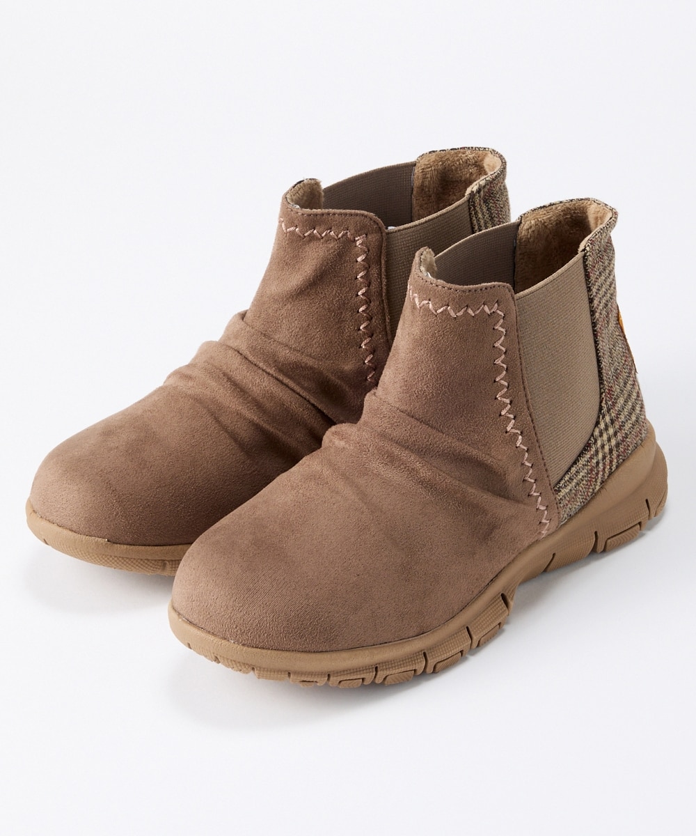 ゆったり幅広】moz（モズ）超軽量サイドゴアショートブーツ（ワイズ