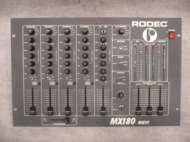 RODEC MX180 DJミキサー【一部不具合あり】 RODEC MX180 ORIGINAL DJミキサー ロデック - 楽器の買取屋さん｜最短