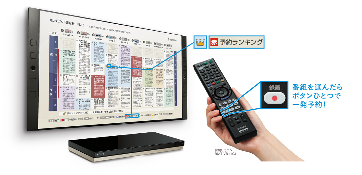 BDZ-ZW2500/BDZ-ZW1500/BDZ-ZW550 | ブルーレイディスクレコーダー