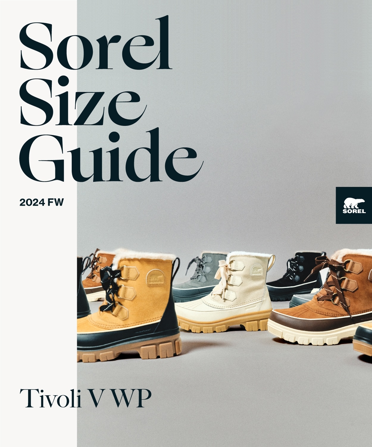ティボリ5 ウォータープルーフ(22.5 Black Fawn)│SOREL（ソレル）公式