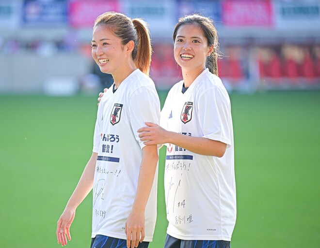 なでしこジャパン 清水梨紗 直筆サイン入り写真② マンチェスター