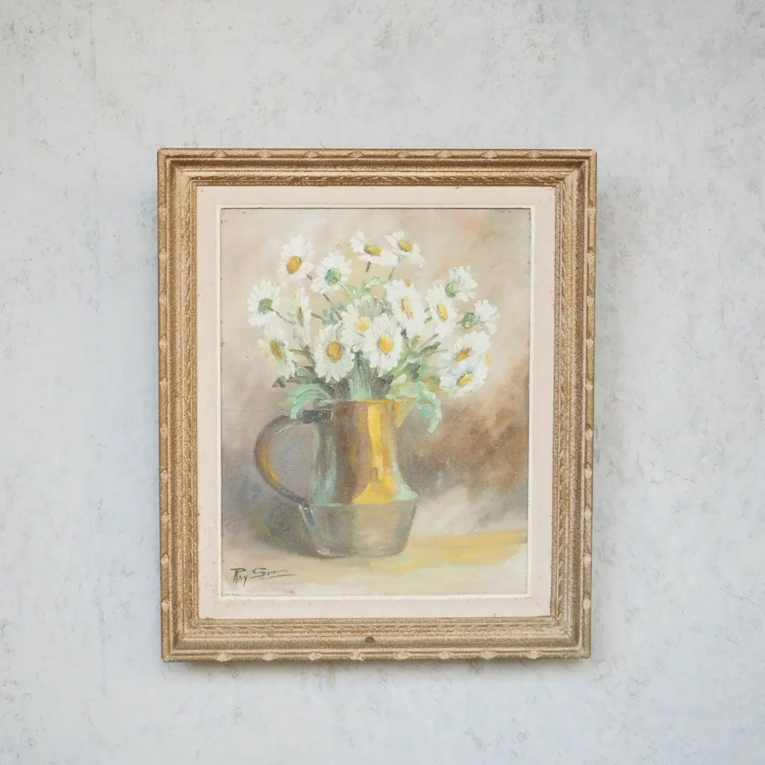 ヴィンテージピクチャー 油絵 イギリス 絵画 | 雑貨とアンティークのお