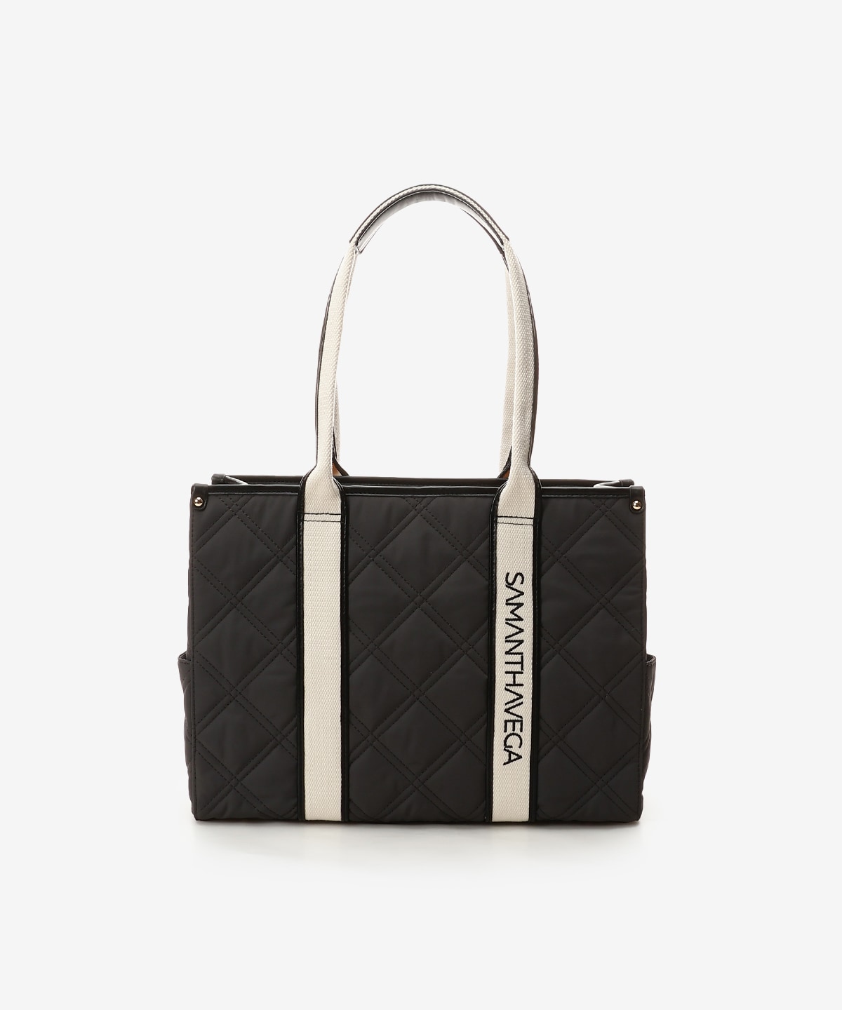 ロゴテープキルティングA4トートバッグ(FREE ブラック): SAMANTHAVEGA