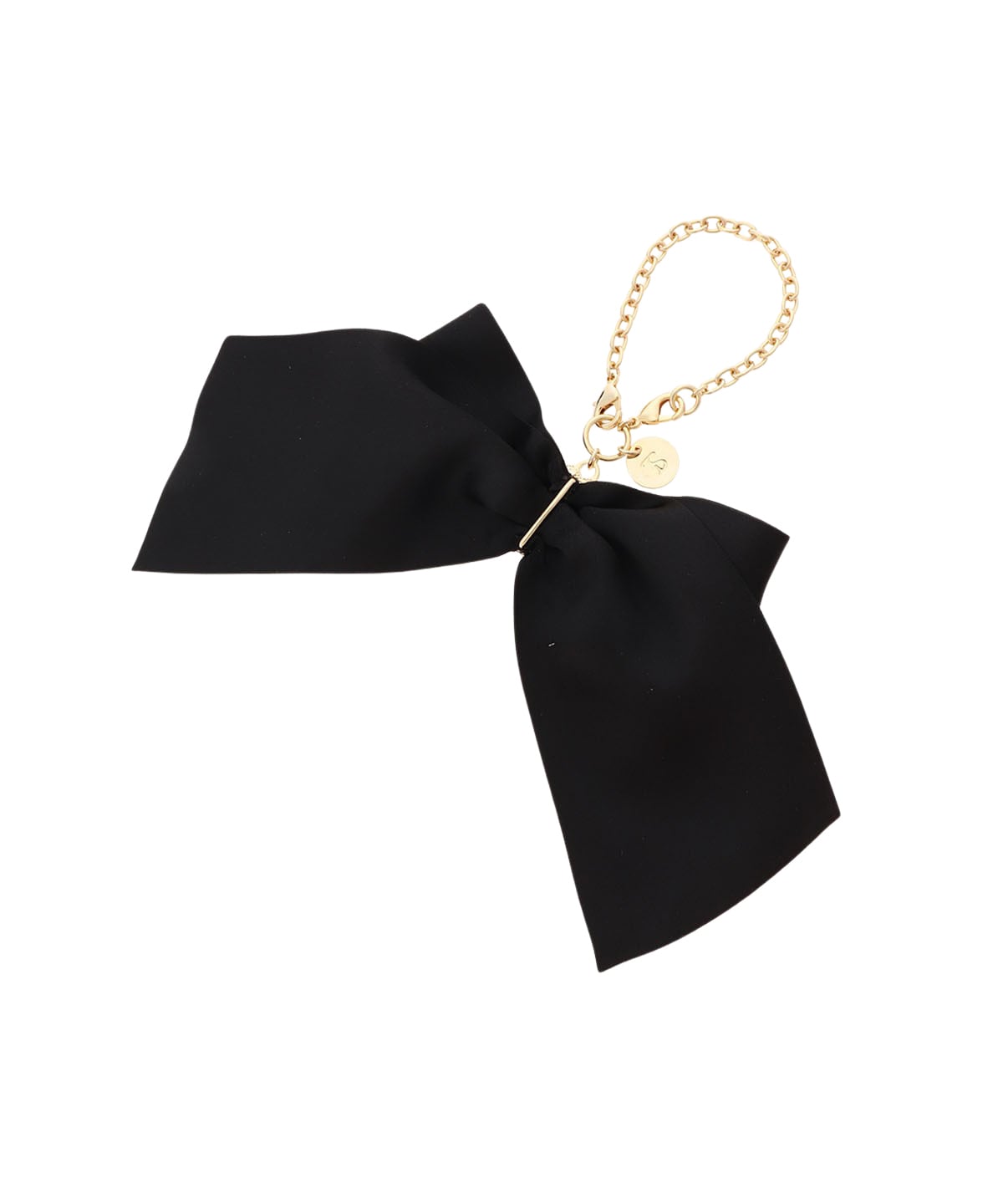 サークルビジューリボンバッグチャーム(FREE ブラック): SAMANTHAVEGA