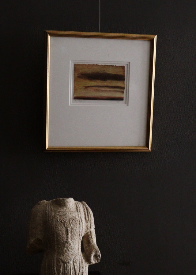 現代アート【オレンジ】 絵画 インテリア ピクチャー アート 小さな絵