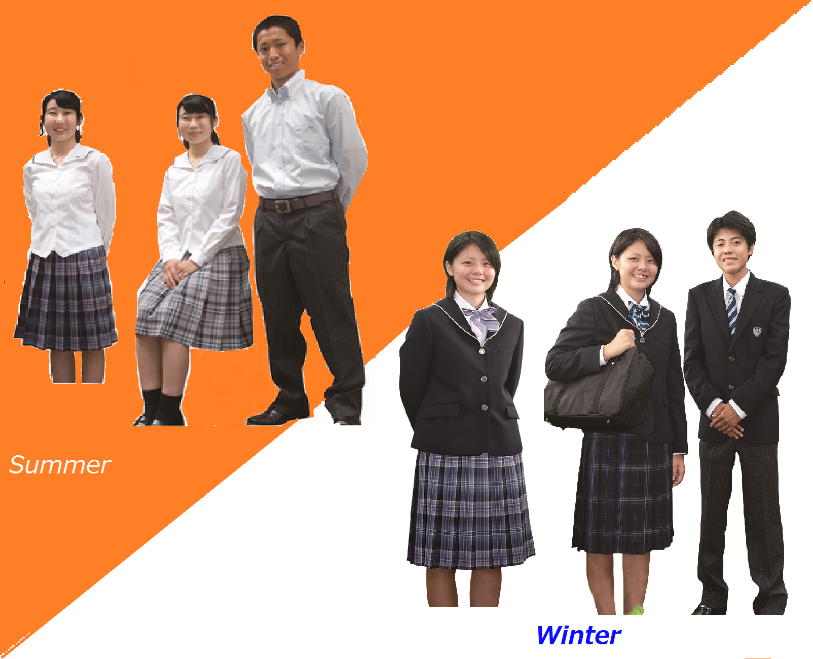 制服 ： 学校案内 ： 藤井学園寒川高等学校