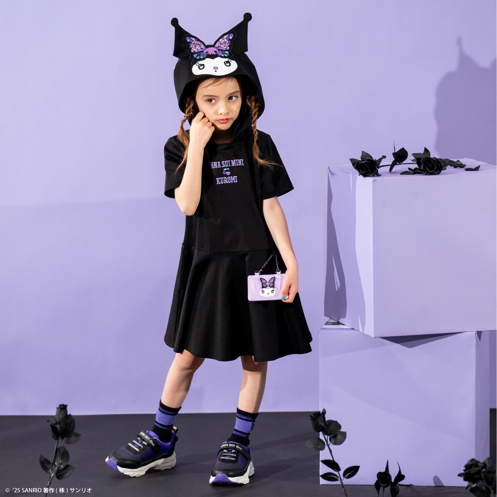 子供服ブランド「ANNA SUI mini」とクロミのコラボアイテムが登場