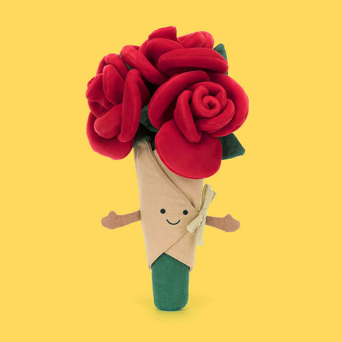 Jellycat Amuseables Rose Bouquet – Scribbler Cards & Gifts