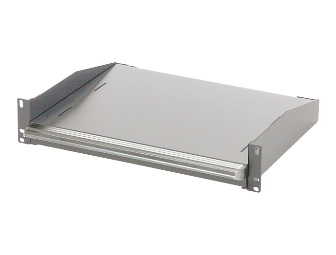 ラッチ付スライド収納棚 RSWF2 シリーズ RSWF2-0835L-WG｜19インチ