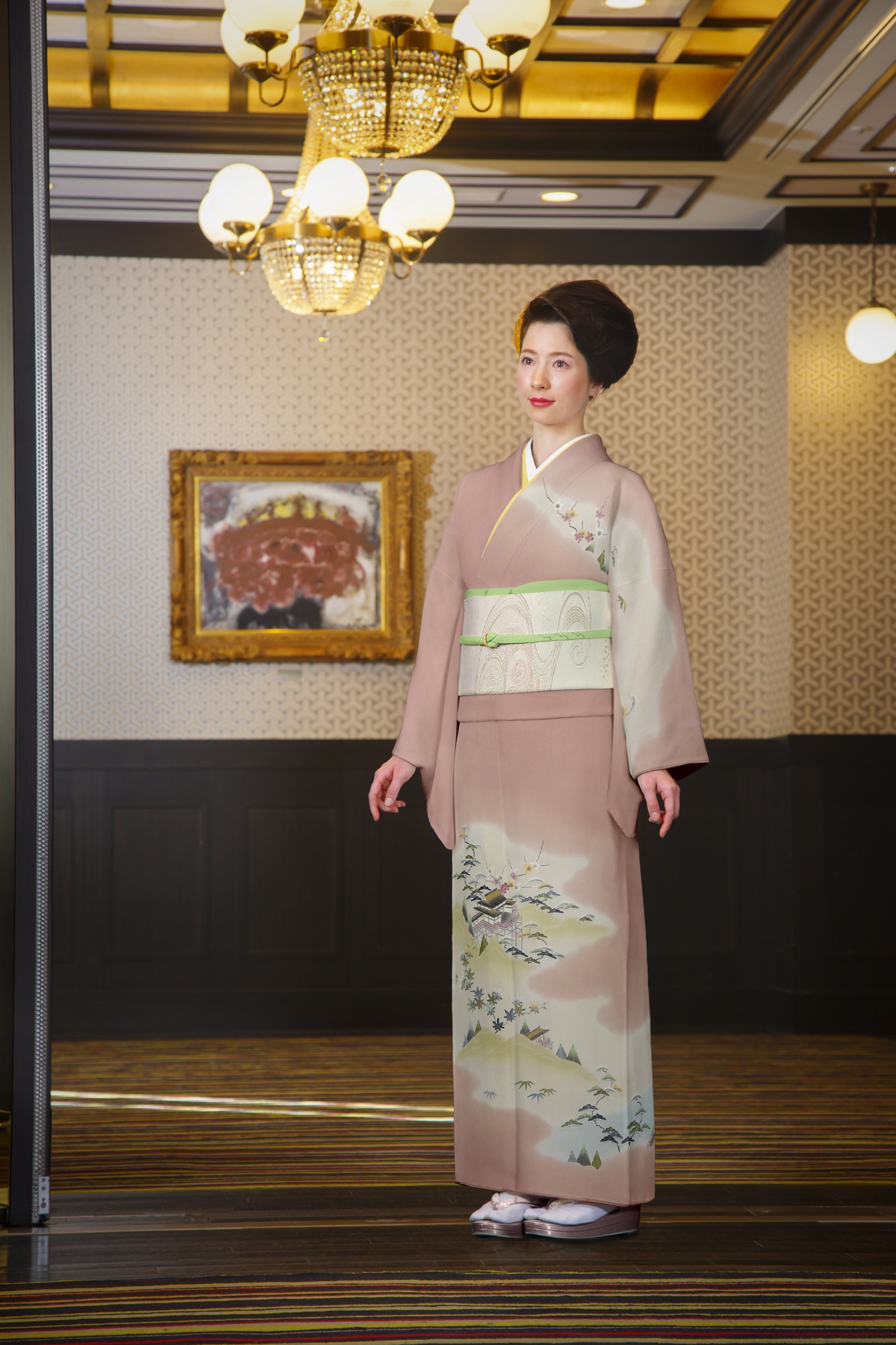 訪問着 二代目 上野為二 桃色地御所解文様 ｜着物のオンラインショップ