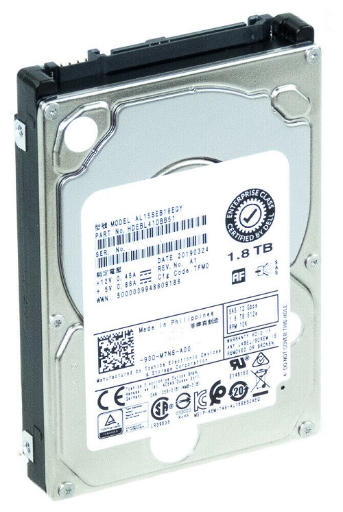 Toshiba AL14SEB18EQY 1.8TB 10K SAS 12Gb/s 2.5inch Enterprise HDD