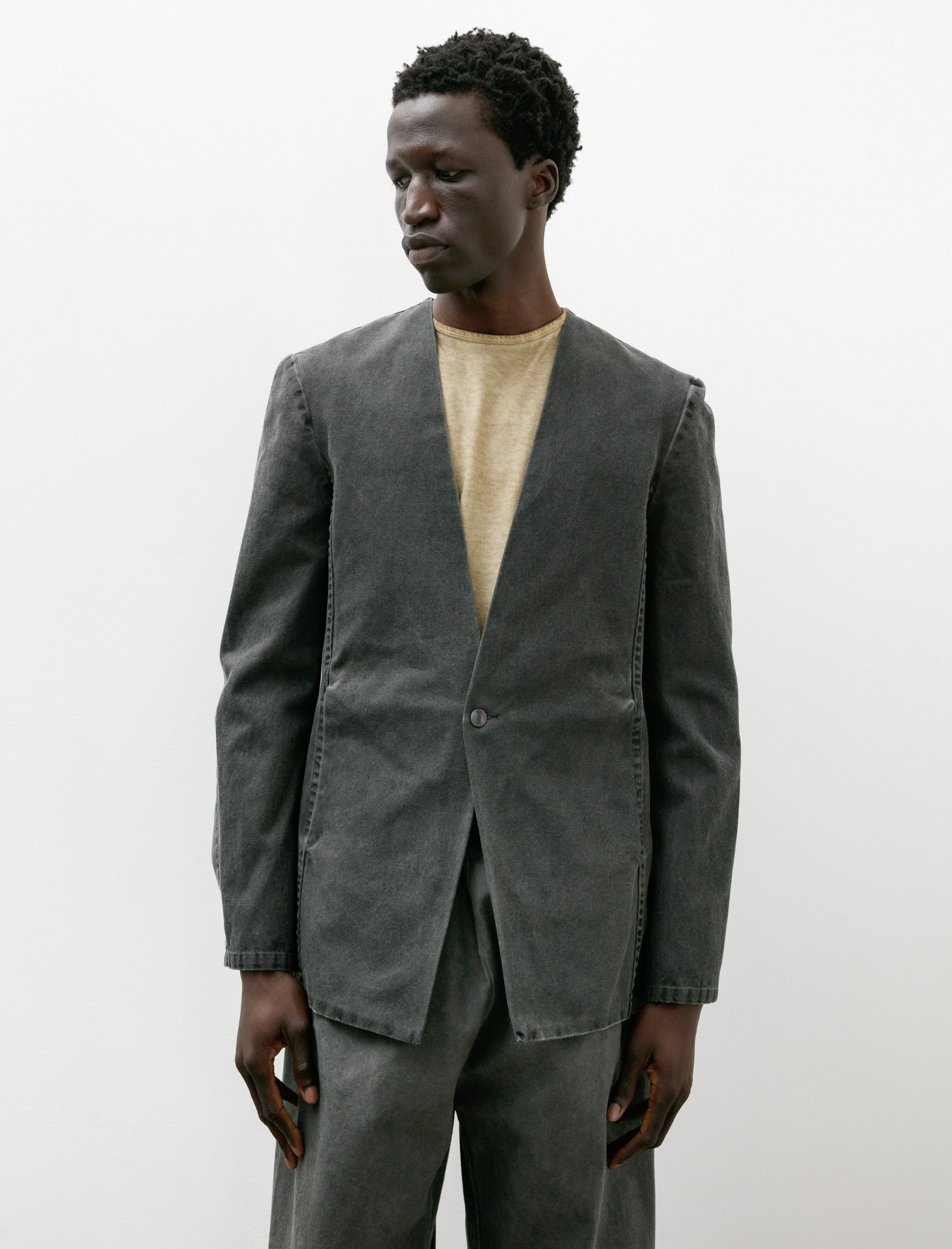 Gabriela Coll Garments No. 63 Canvas Folded Jacket Washed Black