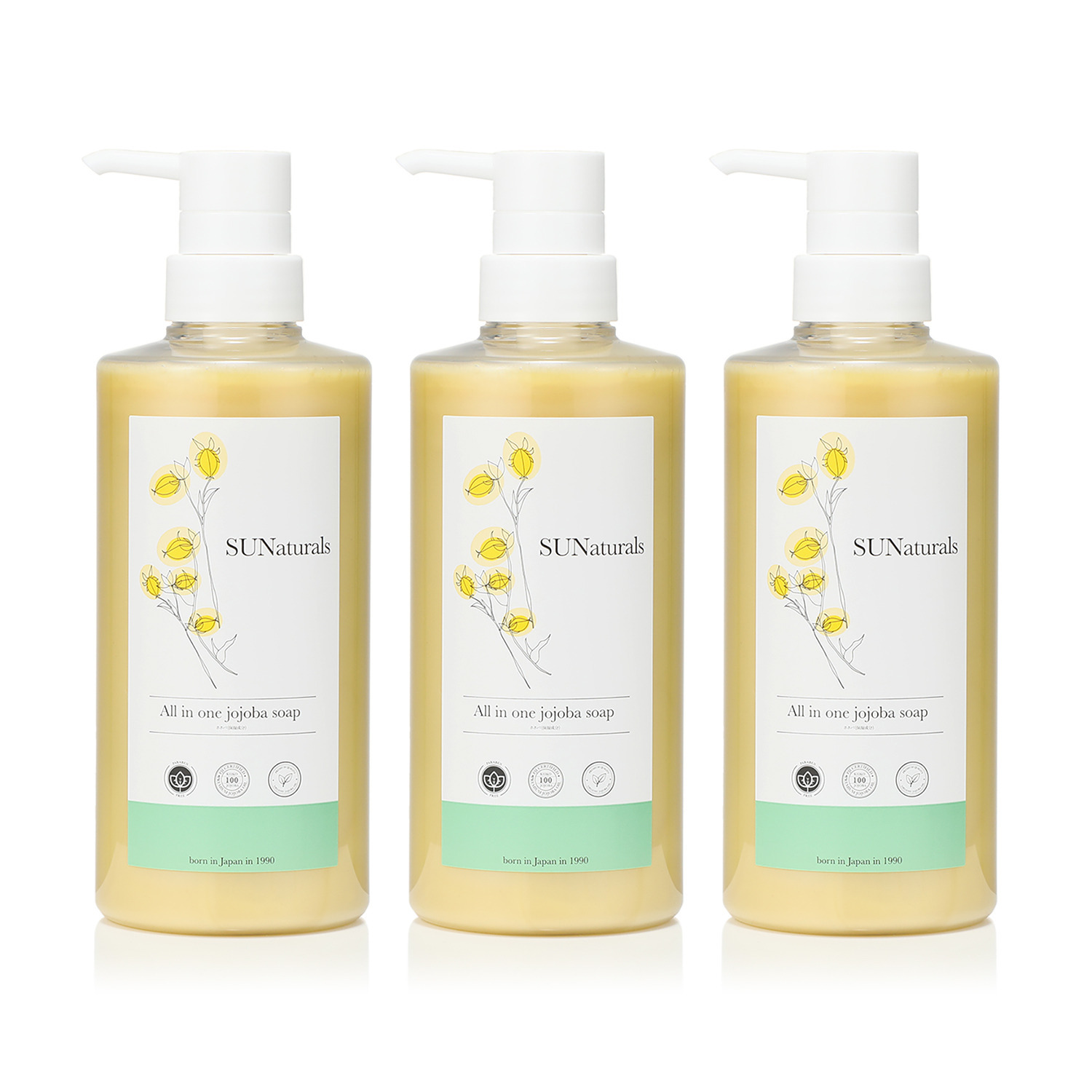 サンナチュラルズ 独自ブレンド！1本5役！ 濃密なラグジュアリー泡で