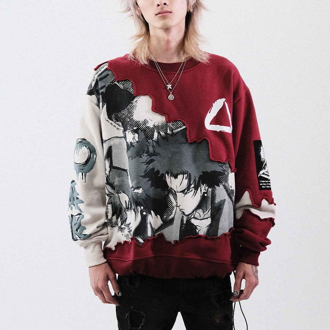 MUGEN SPLICED CREWNECK – GOLDENAGE.JP