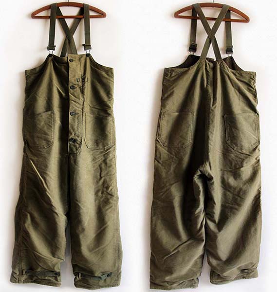 40s 米軍 U.S.NAVY N-1 デッキパンツ オリーブドラブ M