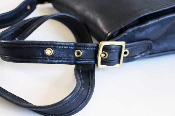 USA製 COACH オールド コーチ レザー ショルダーバッグ 黒☆9061