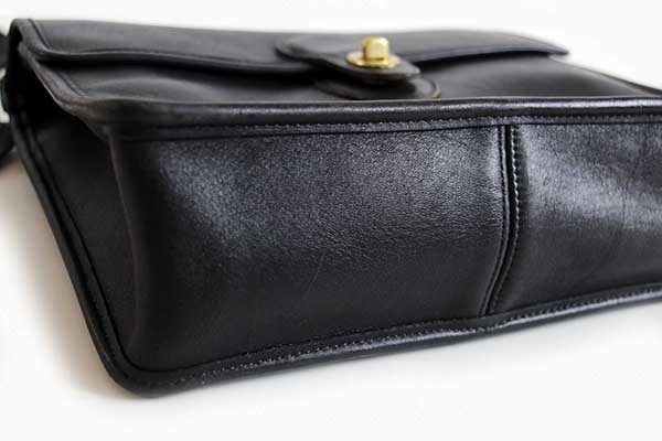 USA製 COACH オールド コーチ 2WAY レザー ショルダーバッグ 黒☆E4C