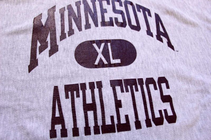 90s メキシコ製 Championチャンピオン MINNESOTA ATHLETICS 三段中抜き