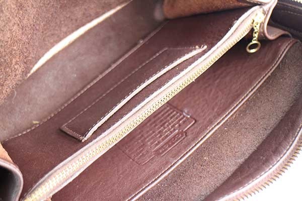 USA製 COACH オールド コーチ レザー ショルダーバッグ 焦げ茶☆9974