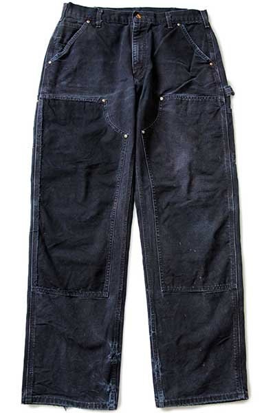 90s USA製 carharttカーハート ダブルニー ダック地 ペインターパンツ